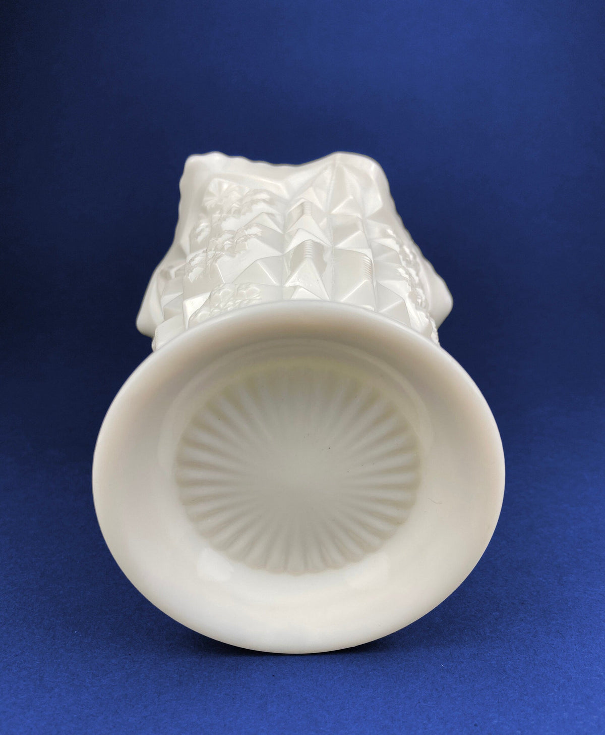 Westmoreland Old Quilt Milk Glass Vase