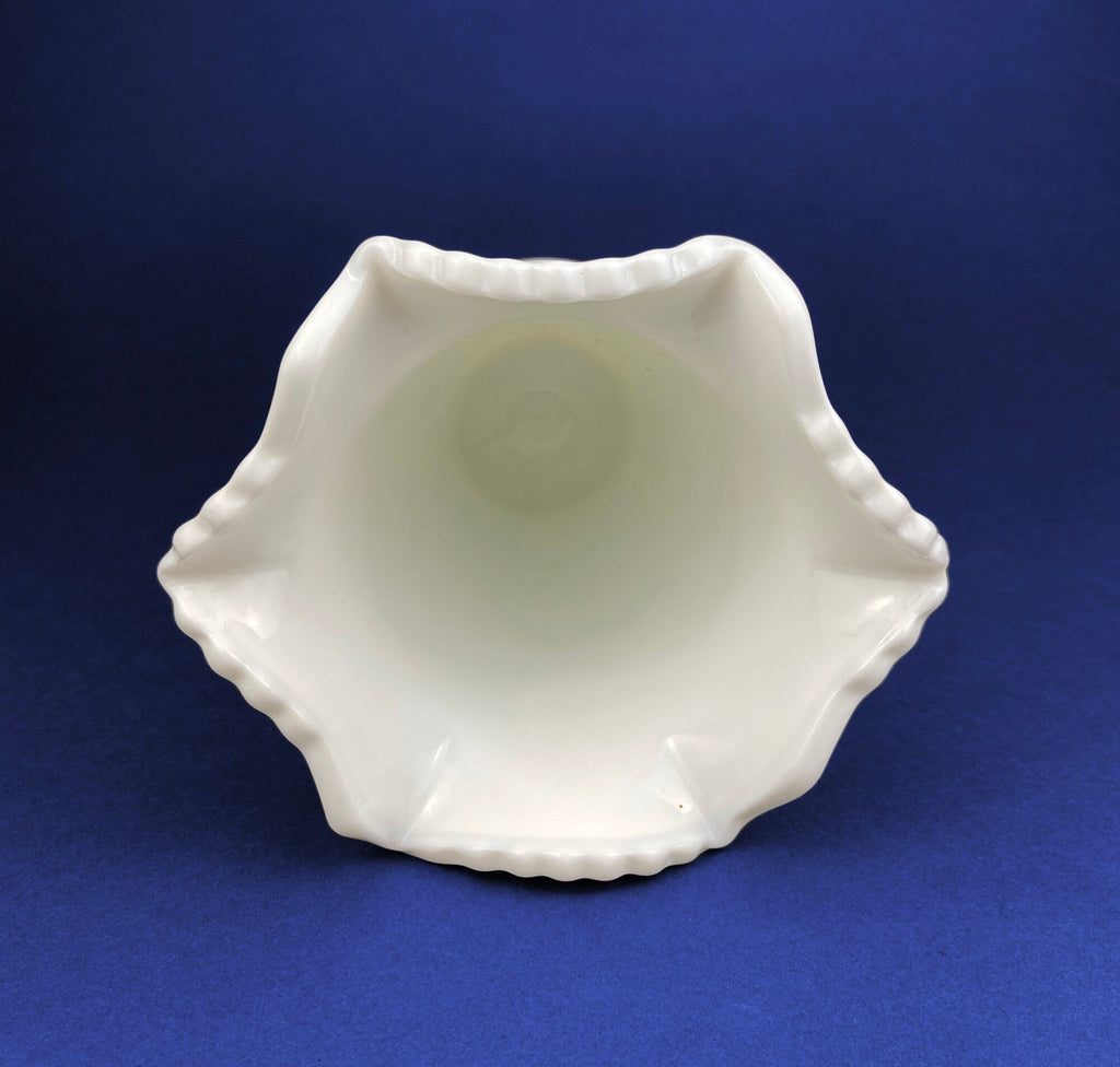 Westmoreland Old Quilt Milk Glass Vase
