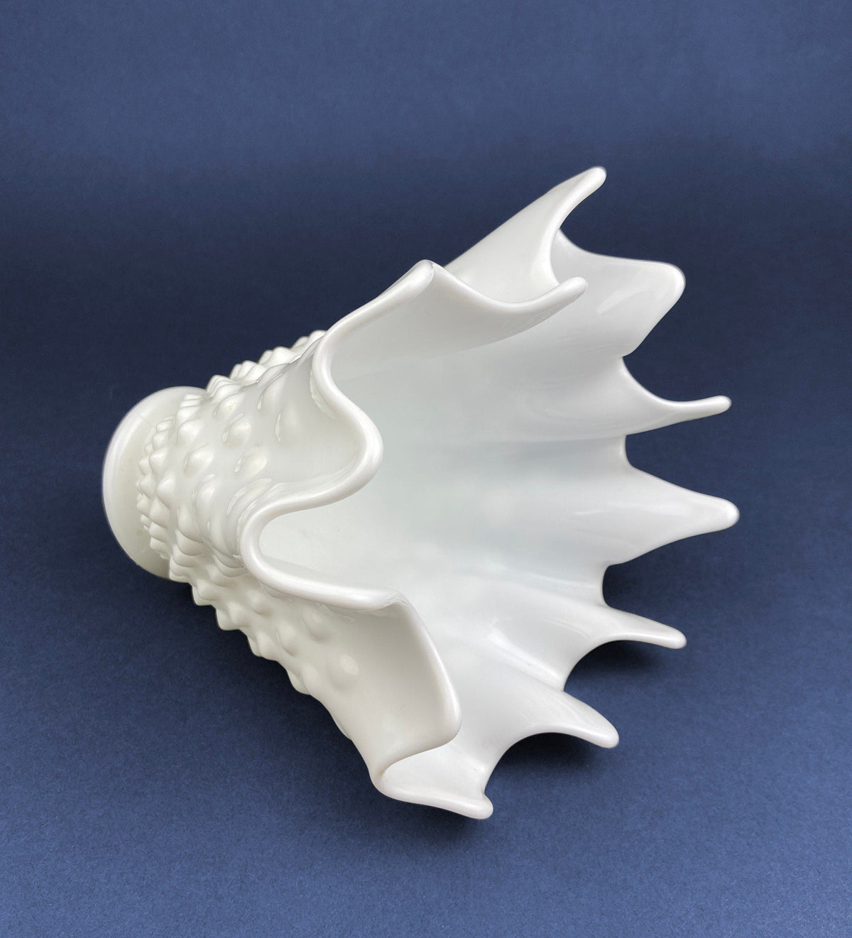 Hobnail Milk Glass Splash Vase