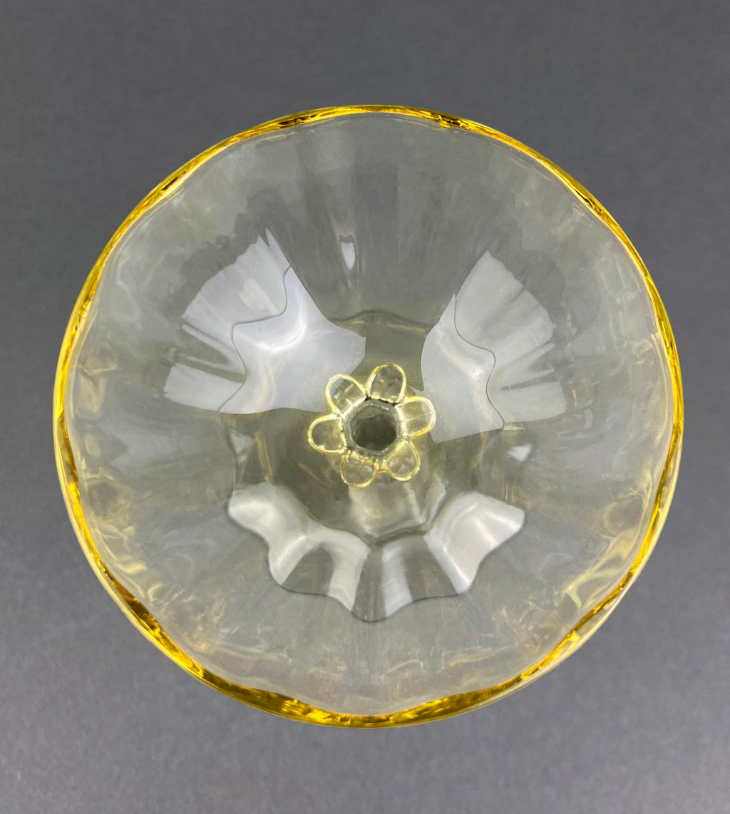 Fostoria Topaz Low Sherbet Champagne Glasses, Set of 6