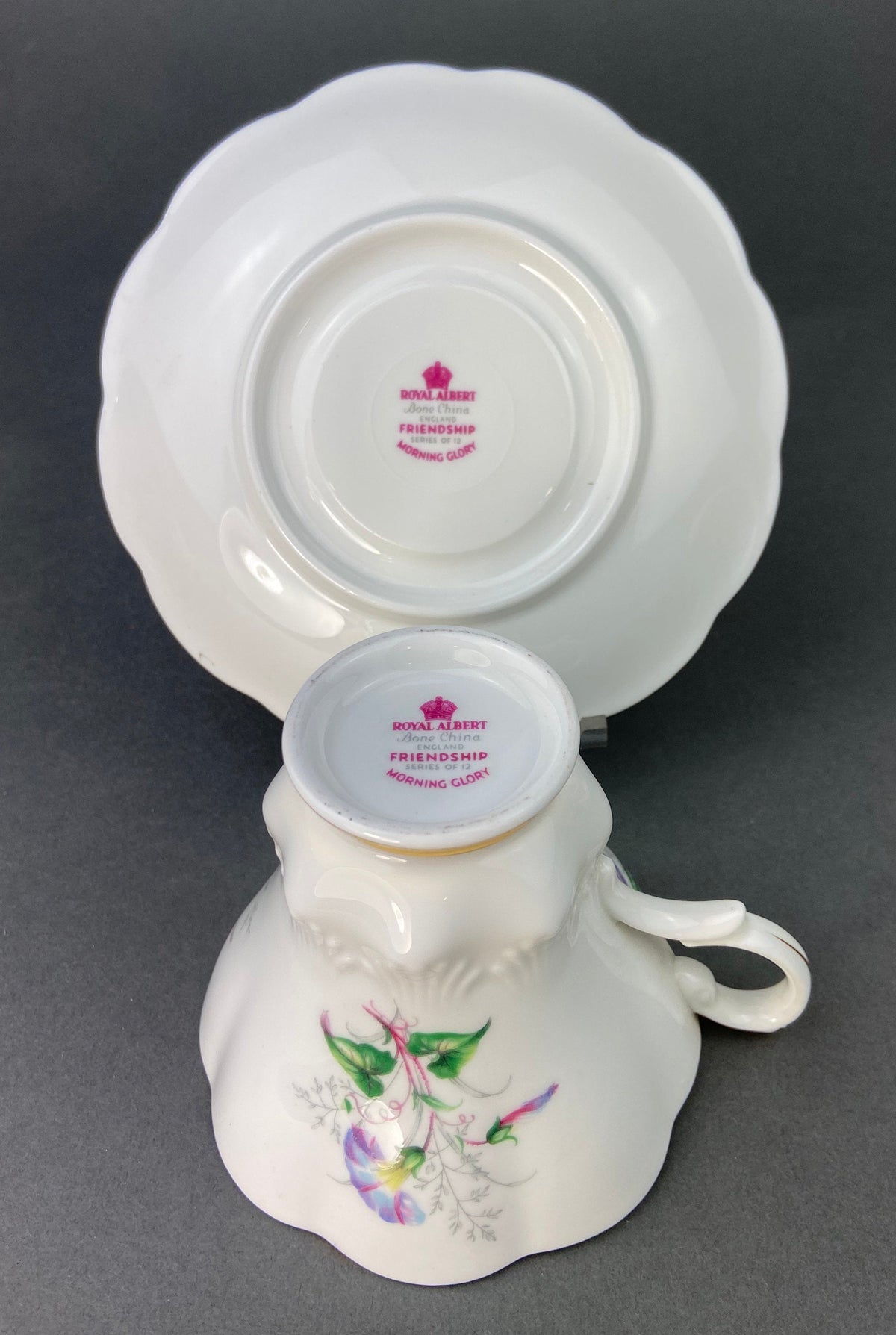 Royal Albert Friendship Series Morning Glory Cup & Saucer