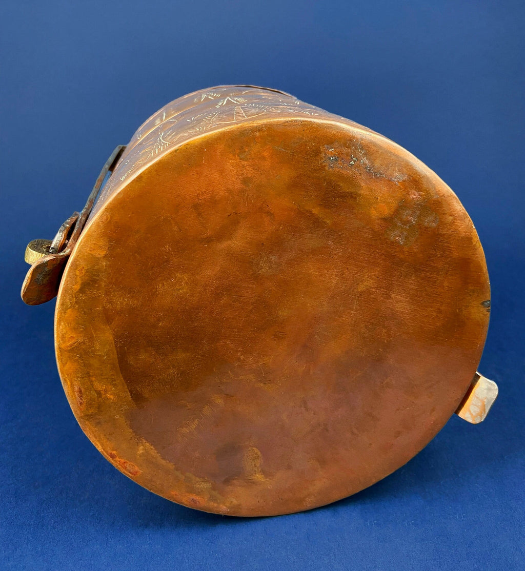 19th-Century Copper Turkish Tiered Lunch Carrier