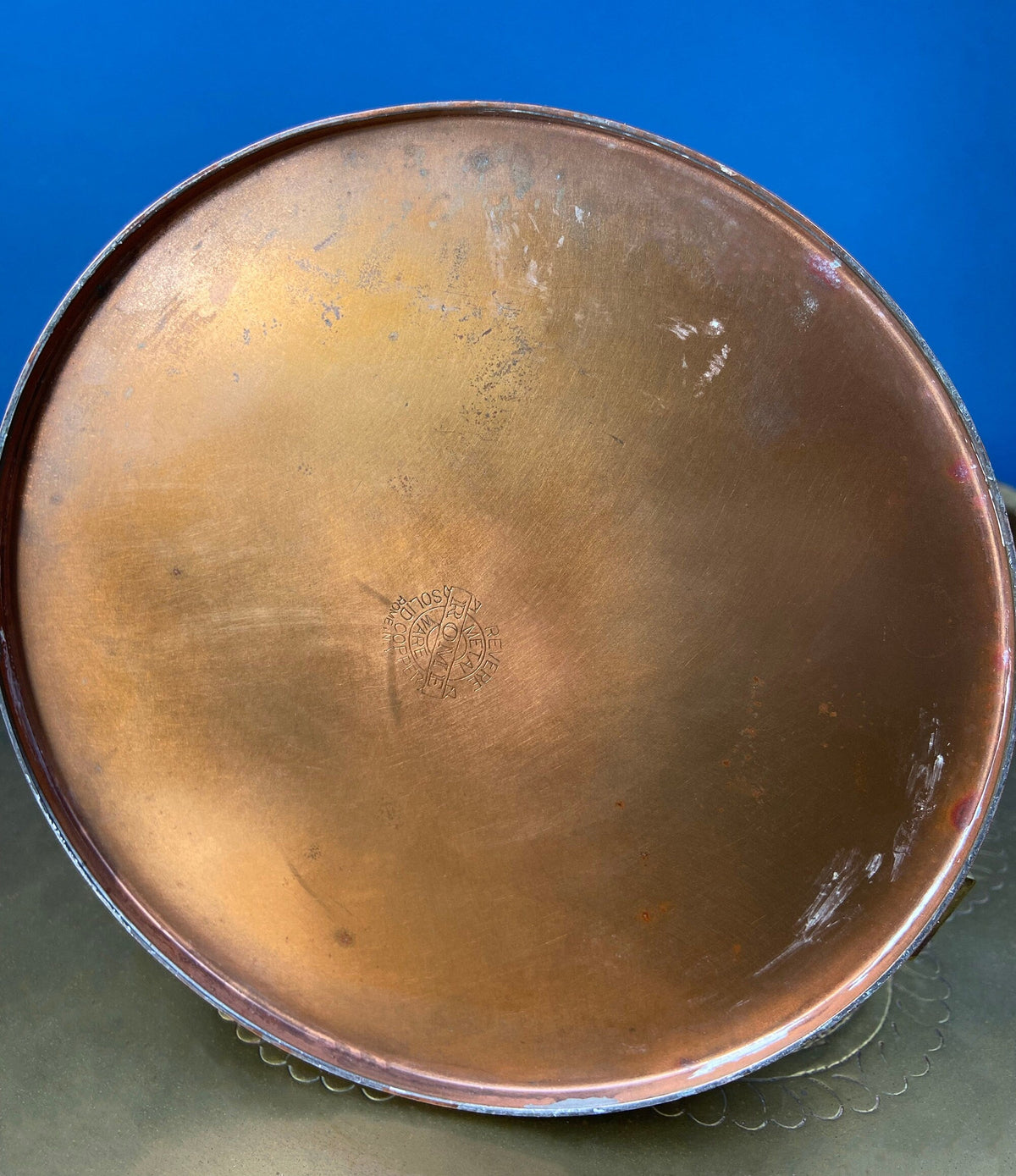 Revere Copper Pitcher and 4 Mugs