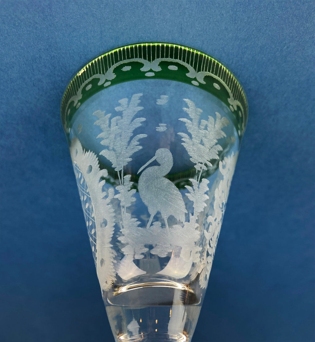 Bohemian Sapphire-to-Clear Cordial Glasses, Set of 5