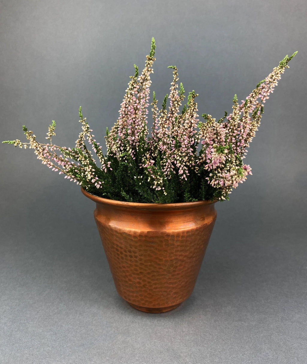Ribbed Milk Glass Planter with Pinched Rim
