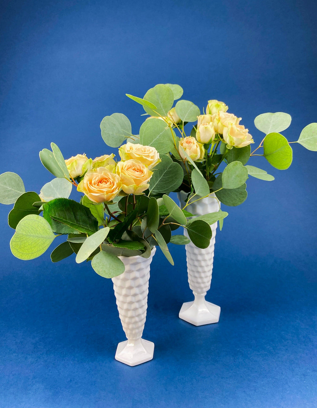 Westmoreland Old Quilt Milk Glass Vase