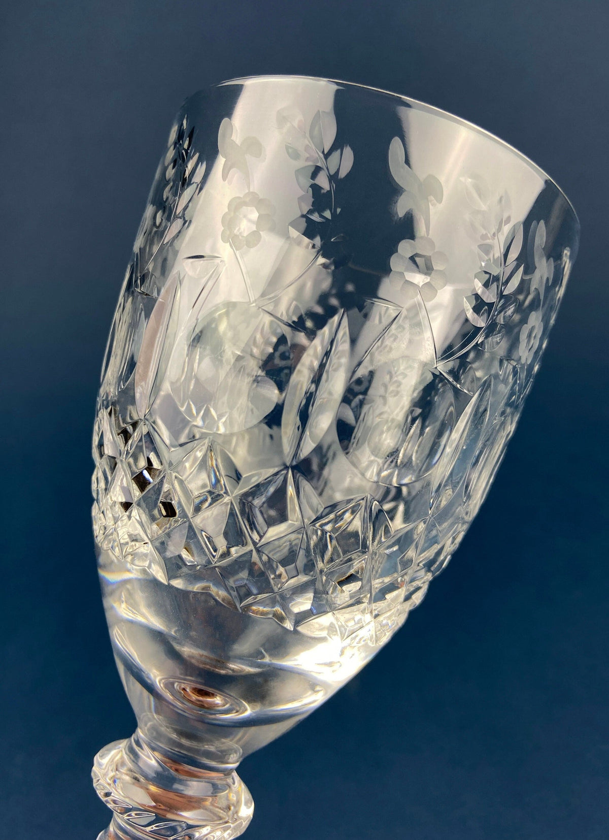 Rogaska Gallia Gold Crystal Goblet