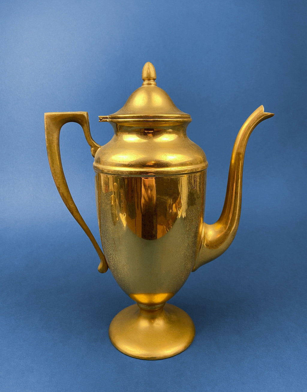 Heavy Brass Coffee Pot, Creamer & Sugar