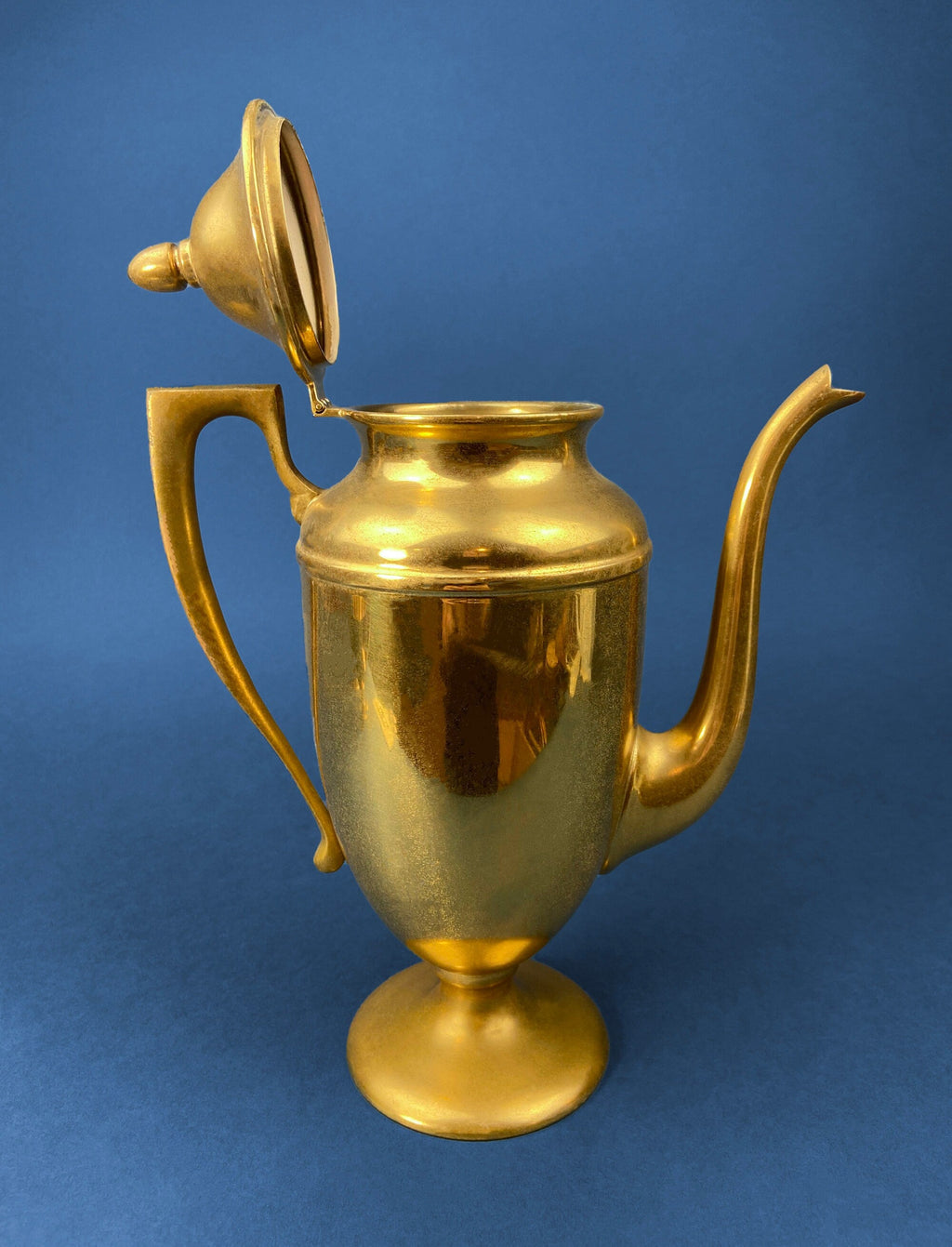 Heavy Brass Coffee Pot, Creamer & Sugar
