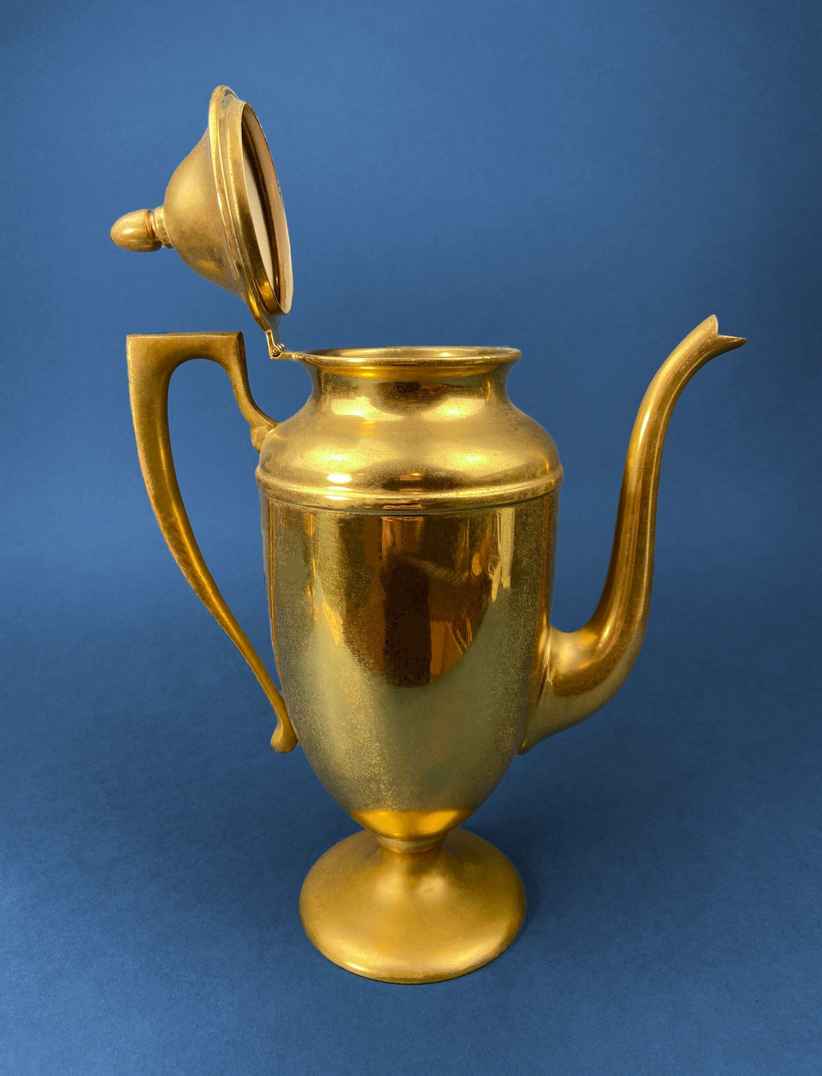 Heavy Brass Coffee Pot, Creamer & Sugar