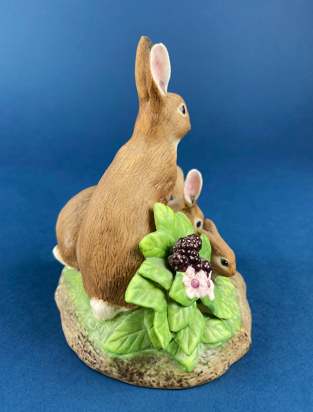 Hand-Painted Porcelain Bunny Family, 1983 Limited Edition