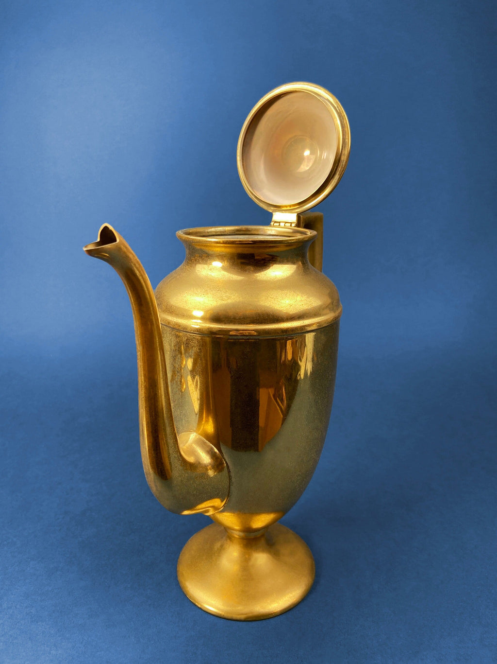 Heavy Brass Coffee Pot, Creamer & Sugar
