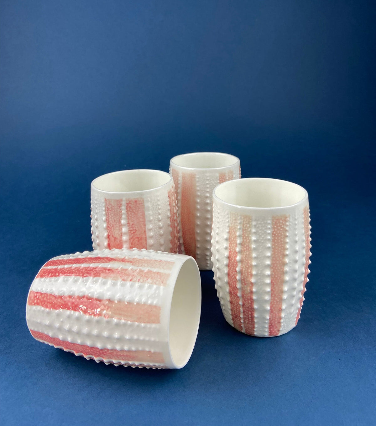 Milk Glass Sea Urchin Creamer & Sugar