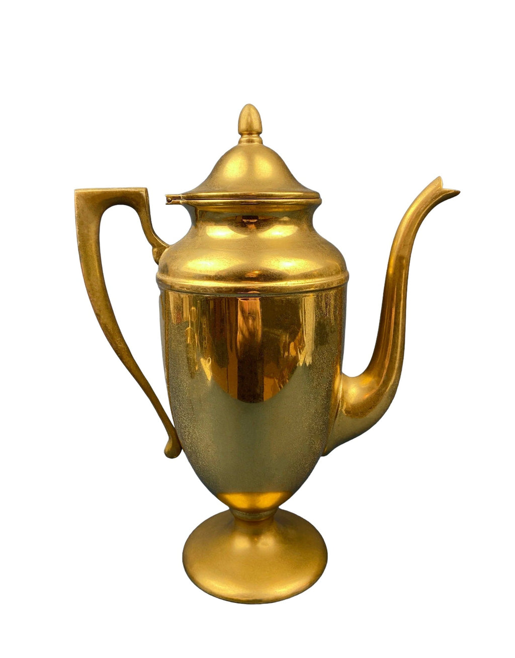 Heavy Brass Coffee Pot, Creamer & Sugar