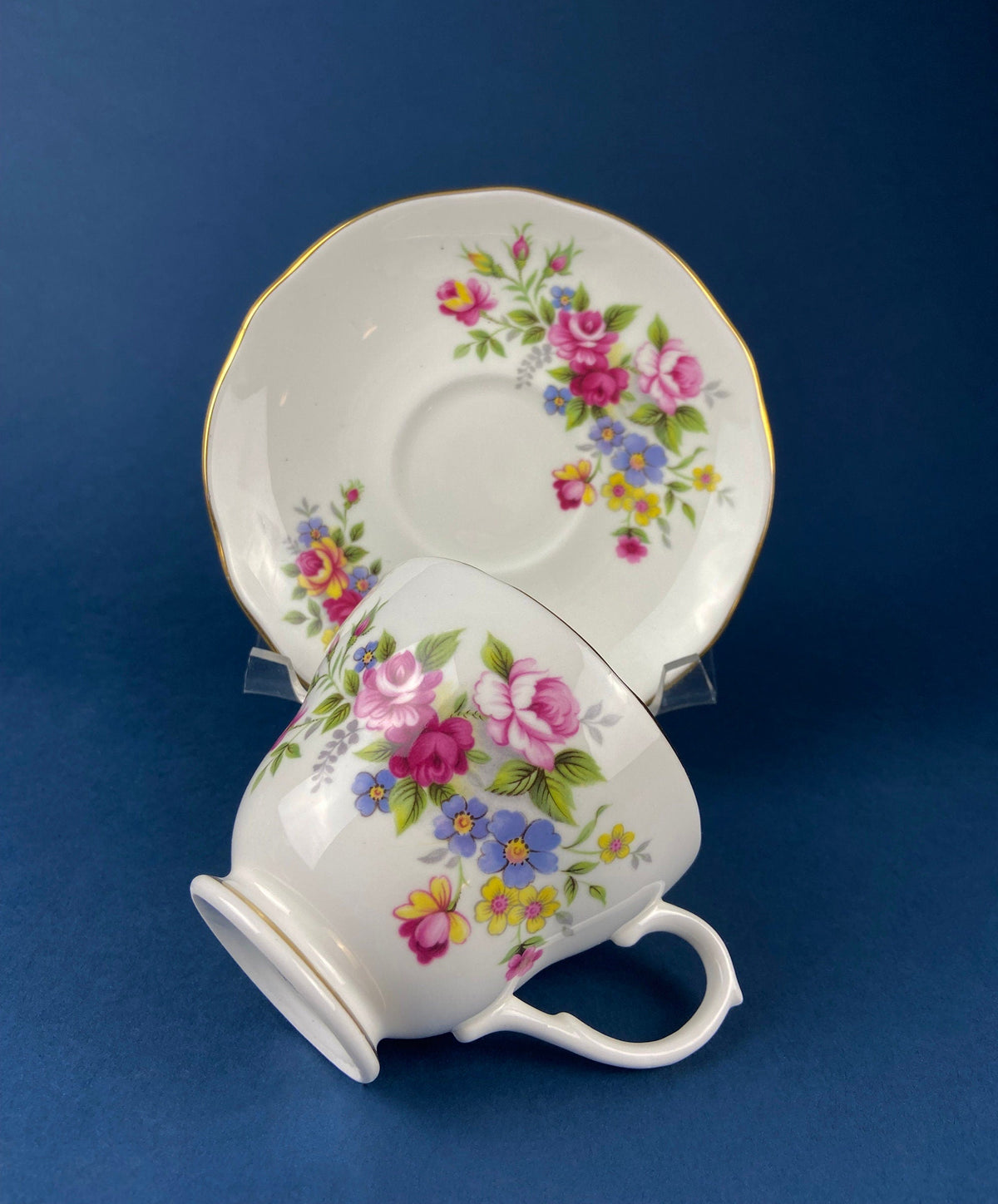 Duchess Floral Bone China Cup and Saucer