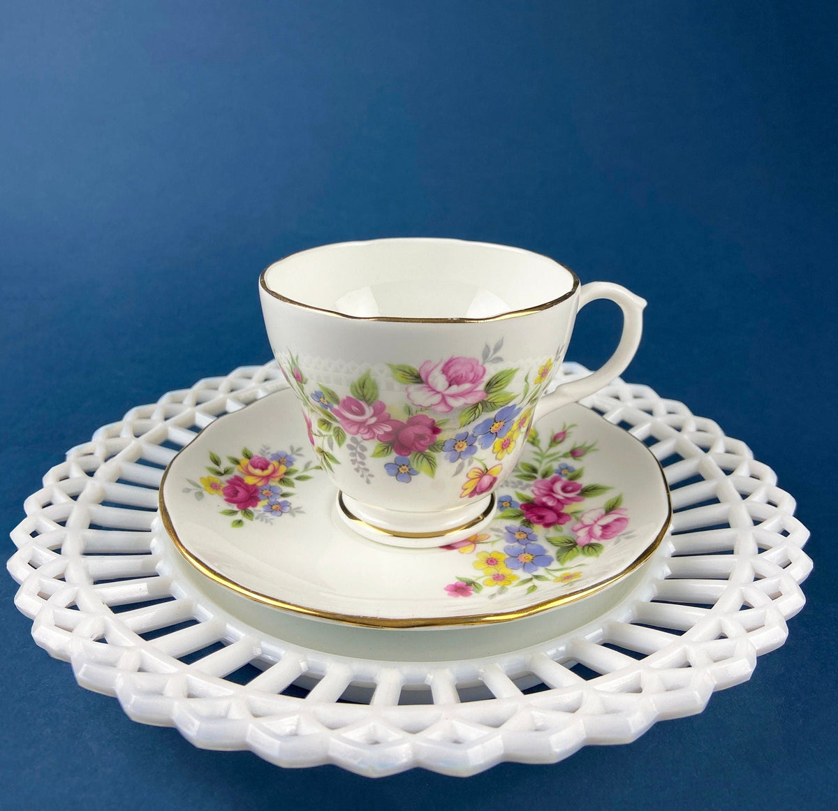 Duchess Floral Bone China Cup and Saucer