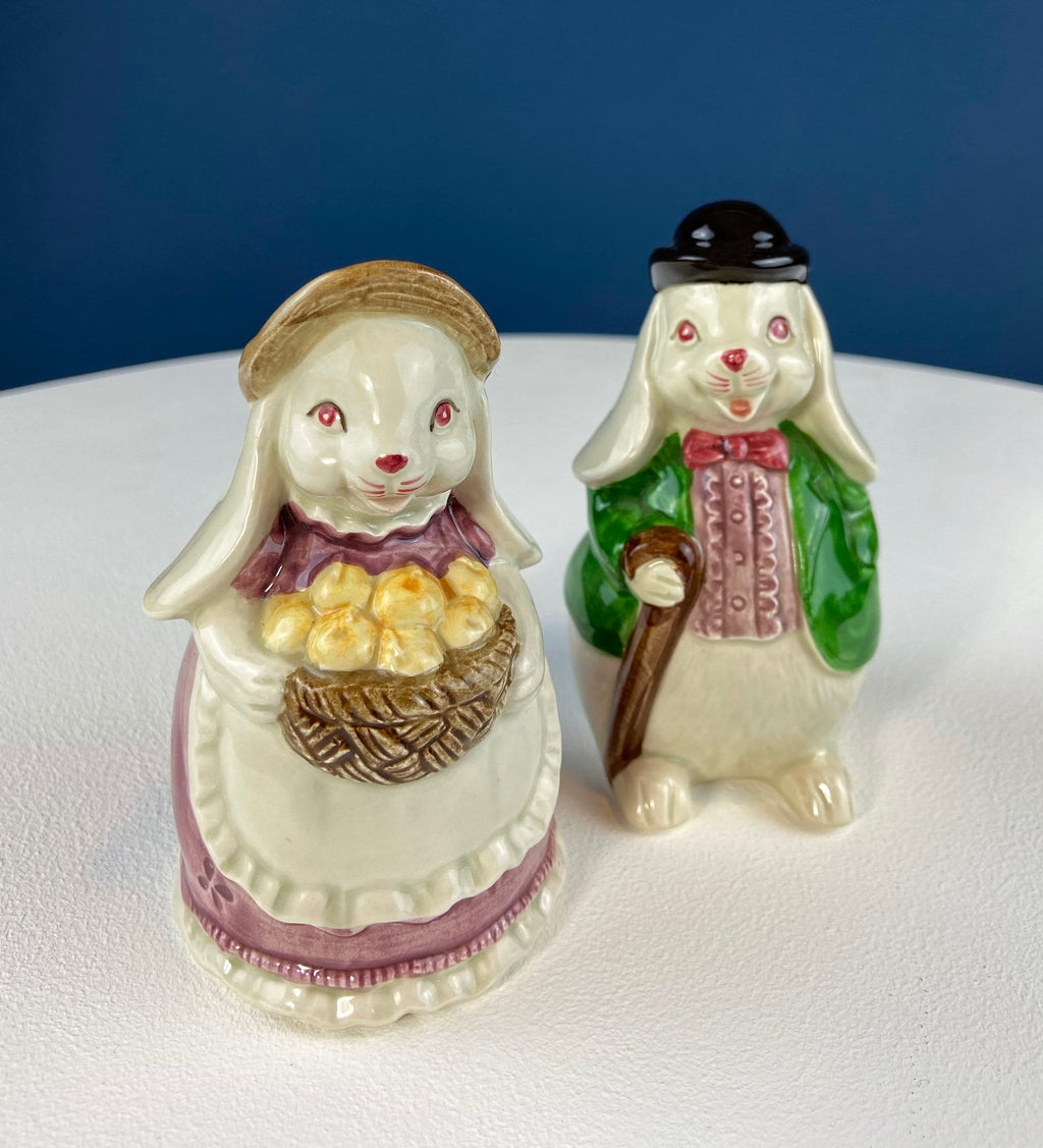 Otagiri Dressed Bunny Salt & Pepper Shakers