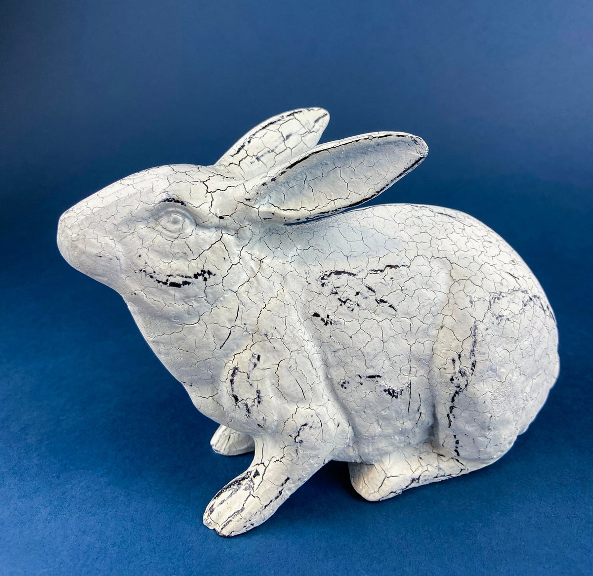 Rustic Crackle-Painted Bunny