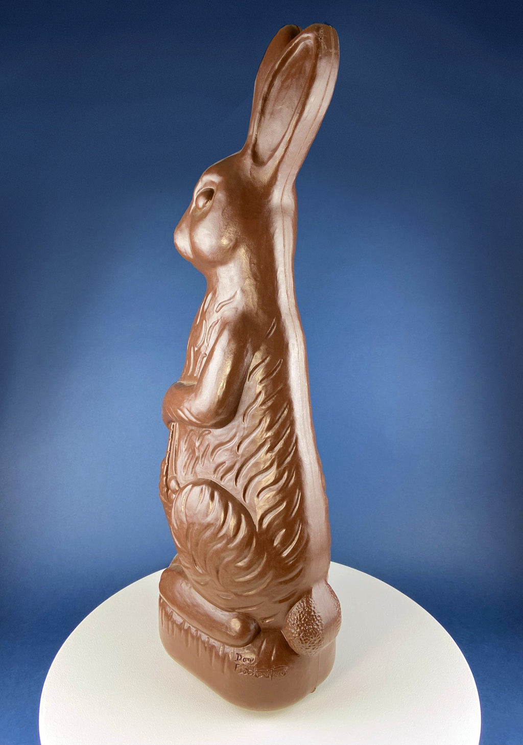 Don Featherstone Blow Mold Chocolate Bunny with Egg Basket