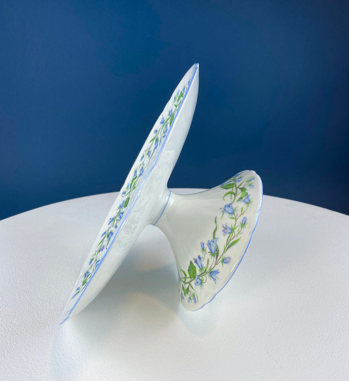 Shelley Harebell Footed Porcelain Cake Stand