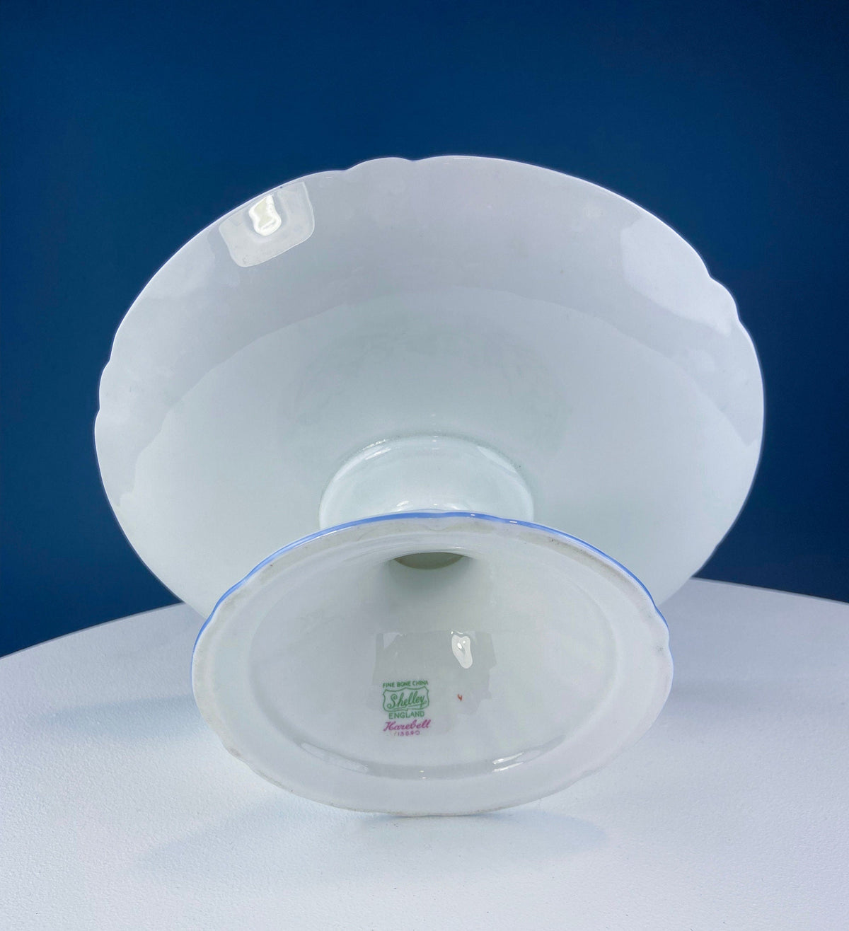 Shelley Harebell Footed Porcelain Cake Stand