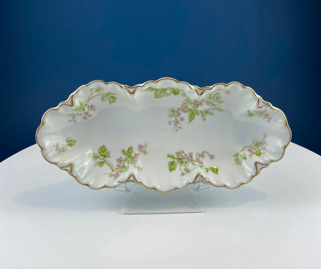 Haviland Limoges Wild Roses Oval Platter