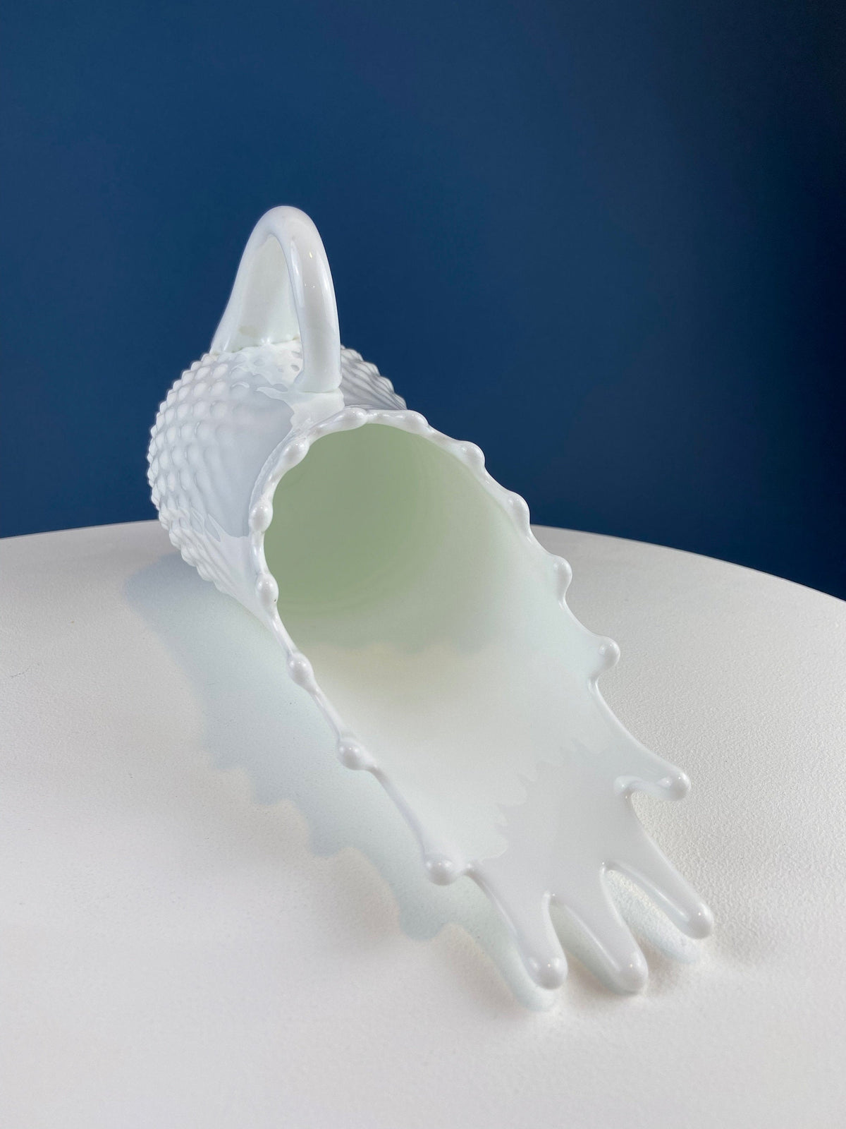 Fenton Hobnail Milk Glass Splash Vase