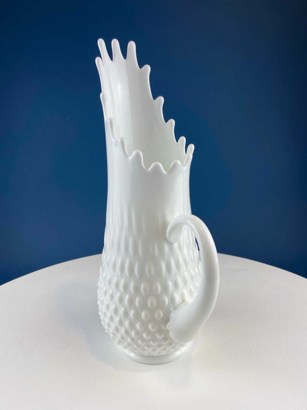Fenton Hobnail Milk Glass Splash Vase