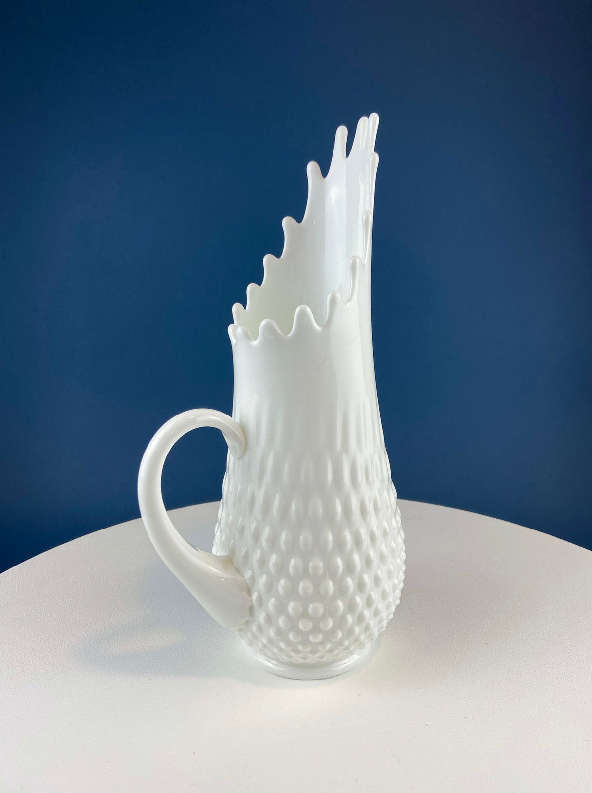 Fenton Hobnail Milk Glass Splash Vase