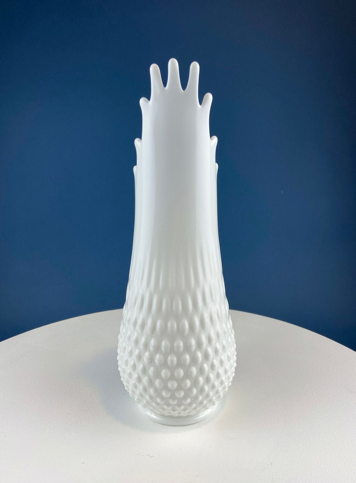 Fenton Hobnail Milk Glass Splash Vase