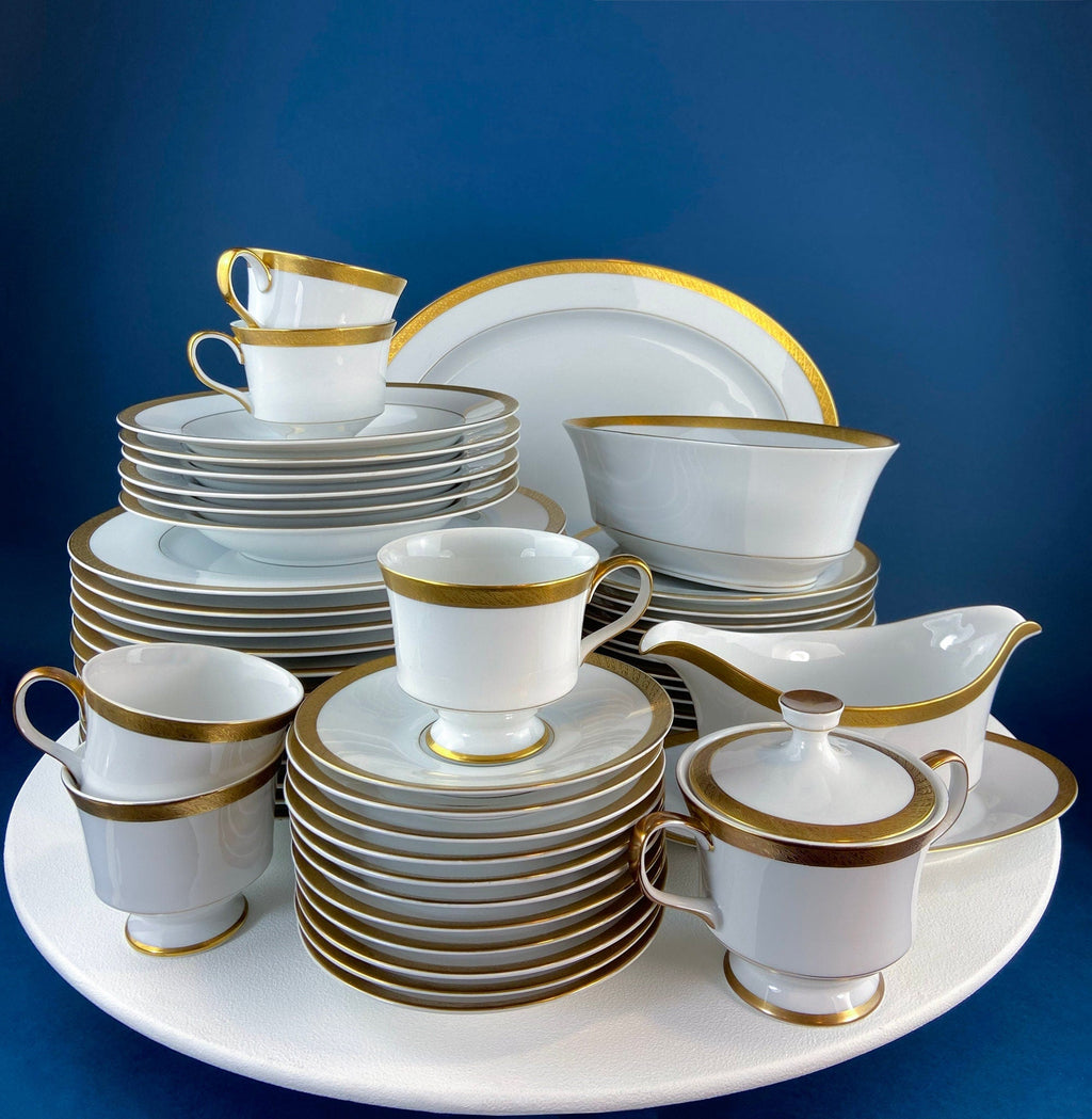 Sango Spun Gold Wedding Band China Set