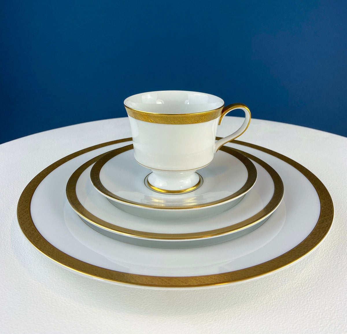 Sango Spun Gold Wedding Band China Set