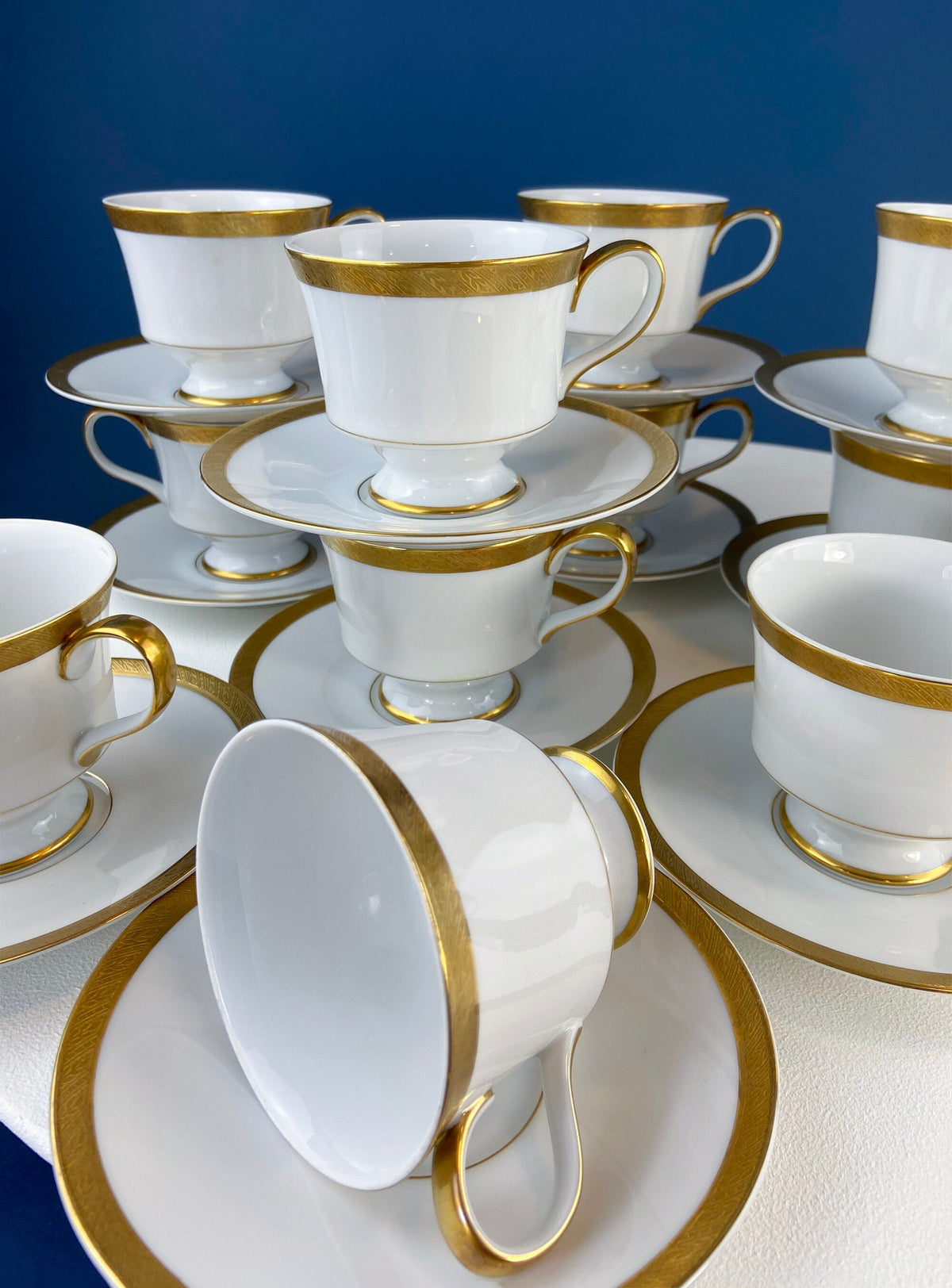 Sango Spun Gold Wedding Band China Set