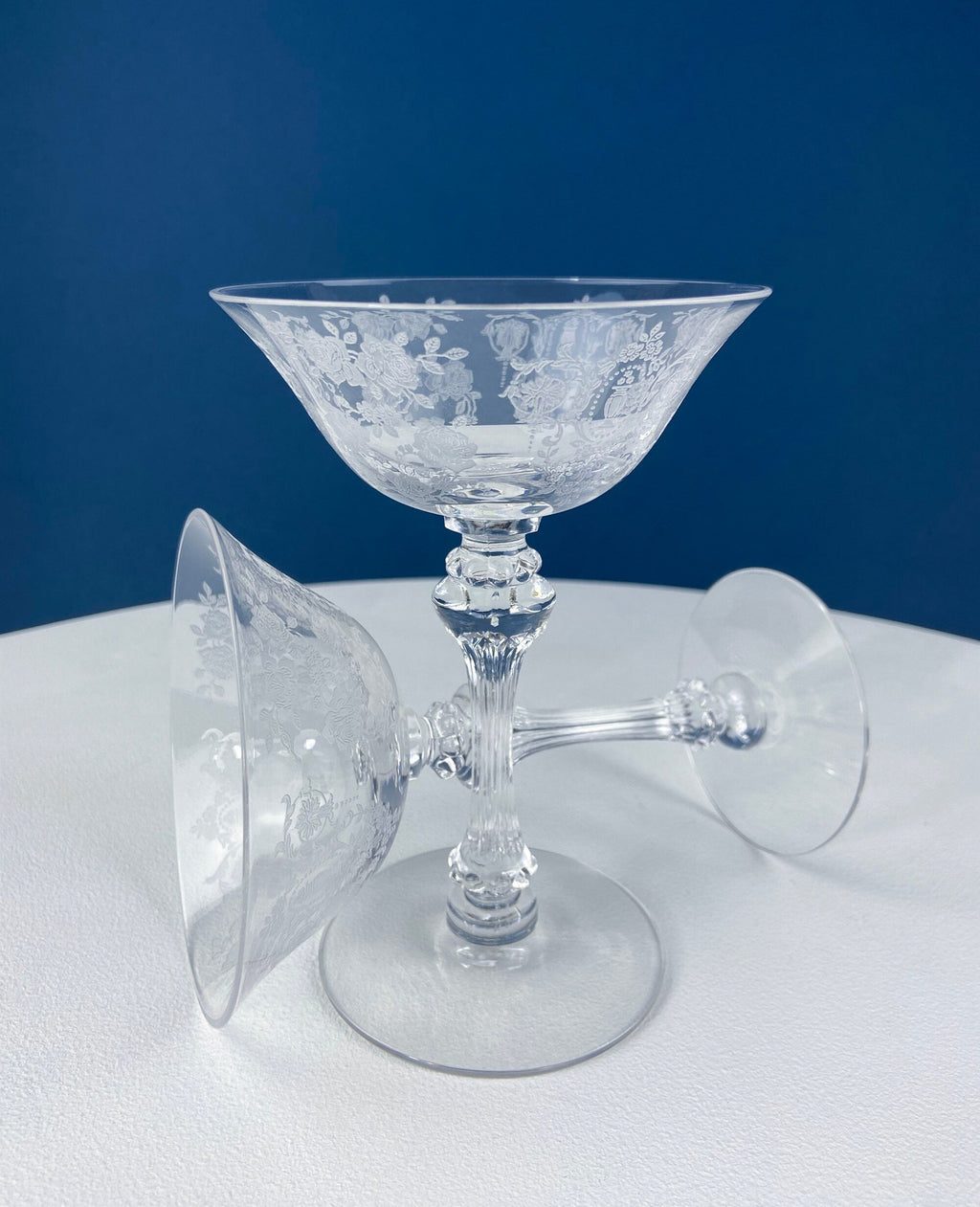 Tiffin Franciscan Cherokee Rose Cocktail Glasses, Set of 6