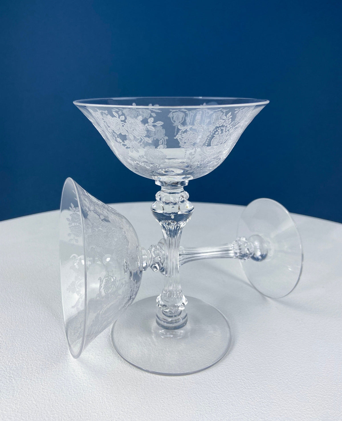 Tiffin Franciscan Cherokee Rose Cocktail Glasses, Set of 6