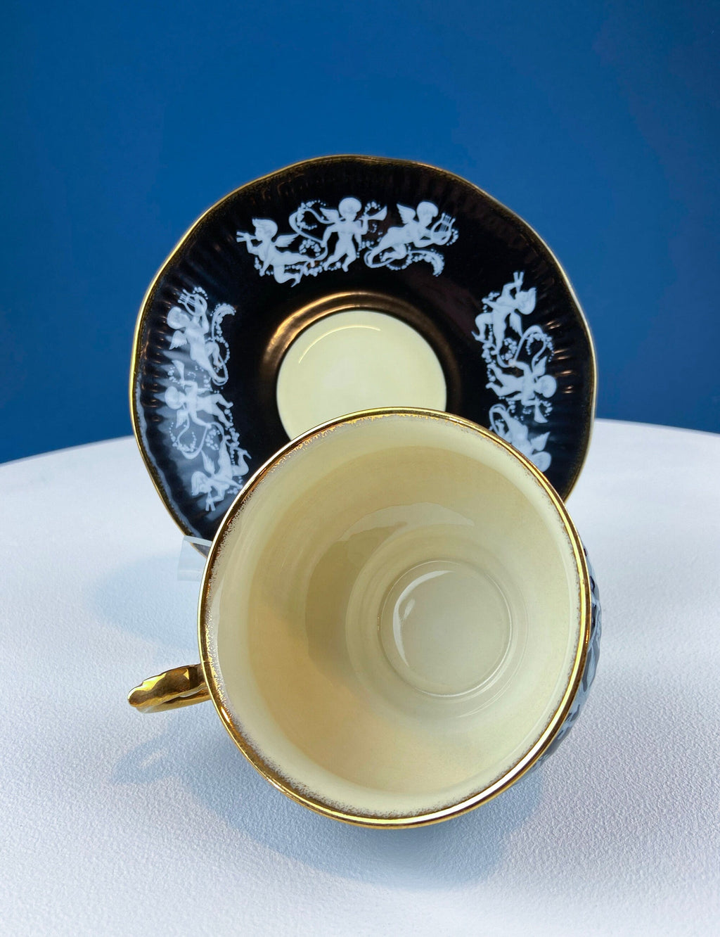 Elizabethan Bone China Cupids Cup and Saucer