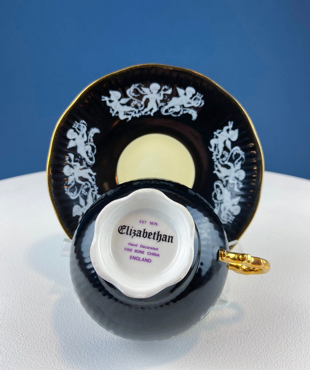 Elizabethan Bone China Cupids Cup and Saucer