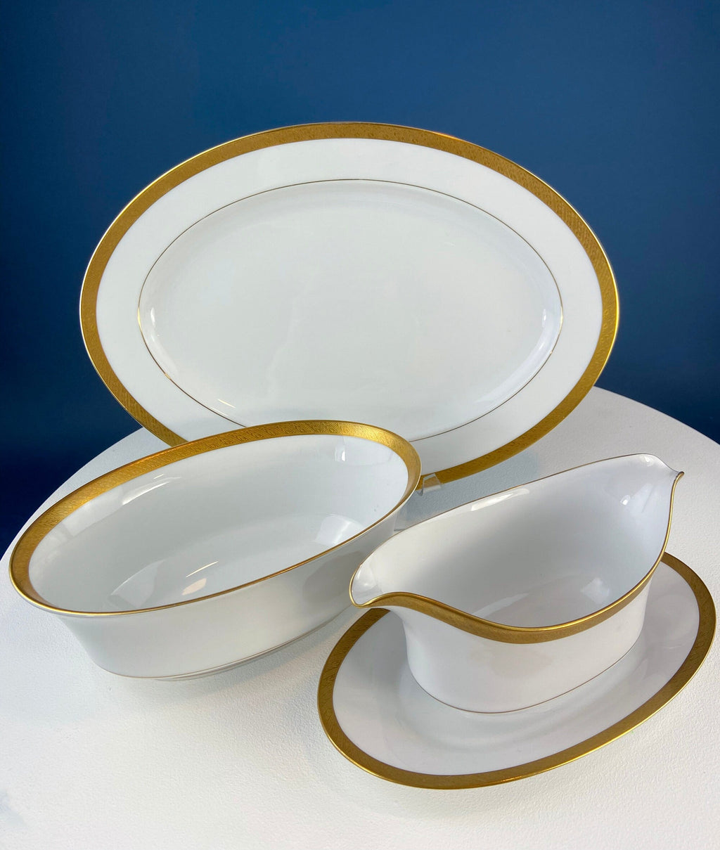 Sango Spun Gold Wedding Band China Set