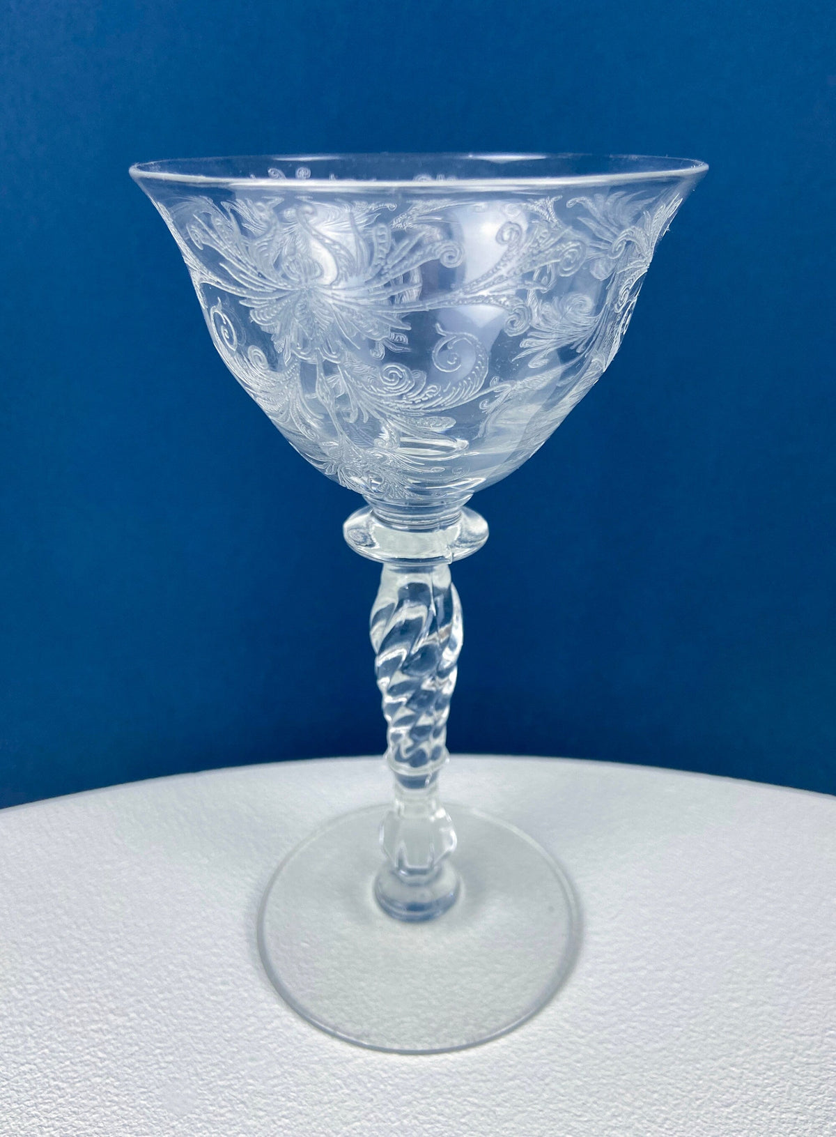 1930s Tiffin Franciscan Byzantine Sweet Wine Glasses, Set of 4