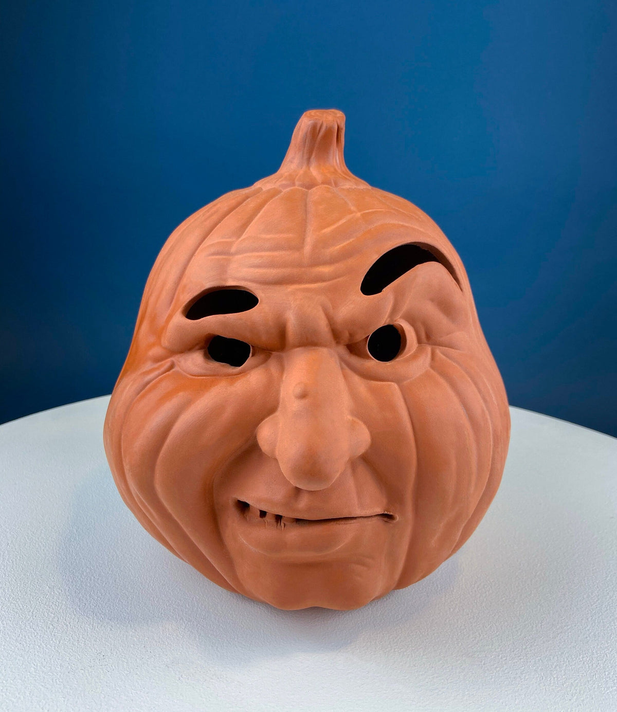 Papier Mache Jack-O-Lantern Basket