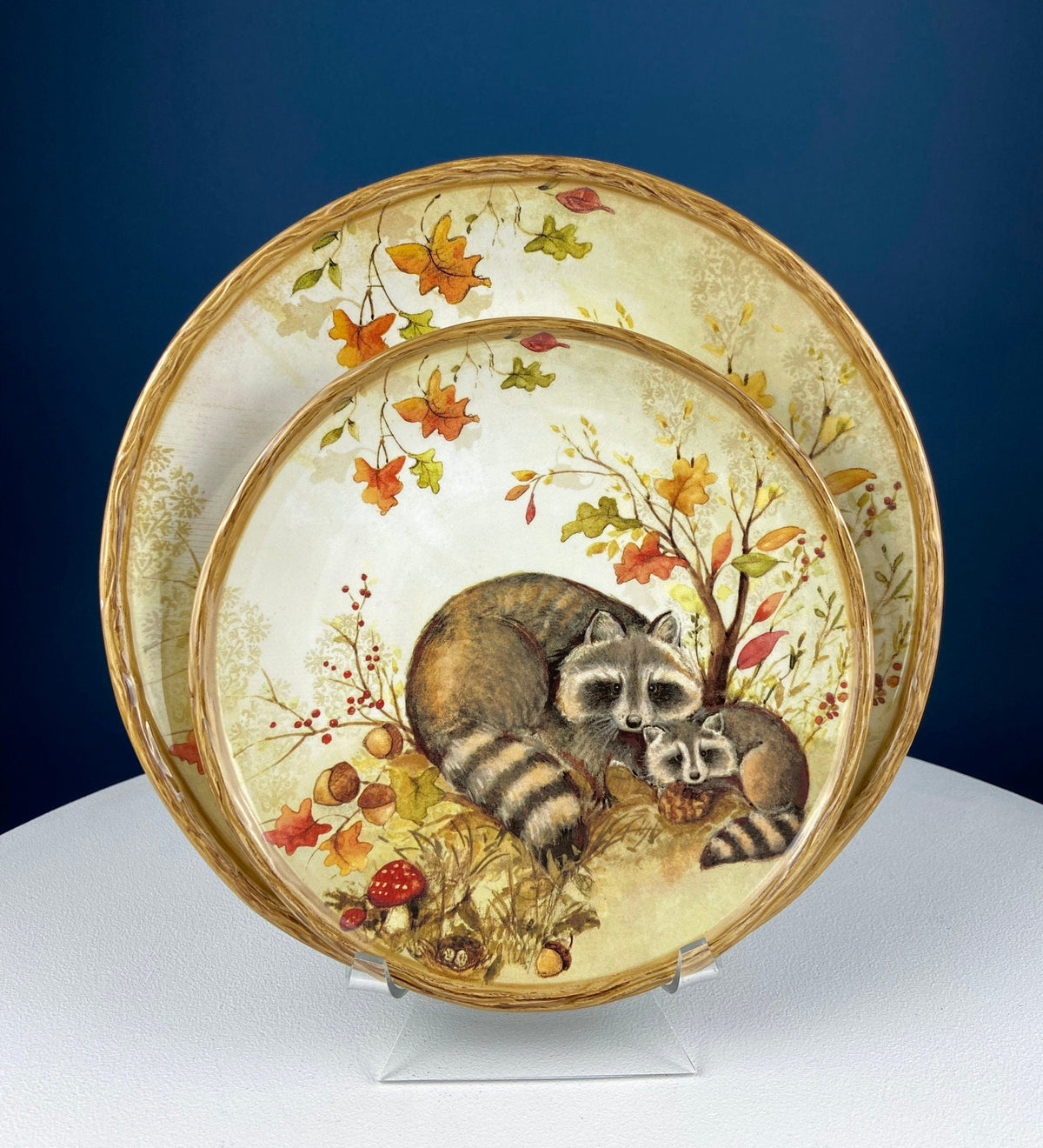 Deer Mom and Fawn Plate