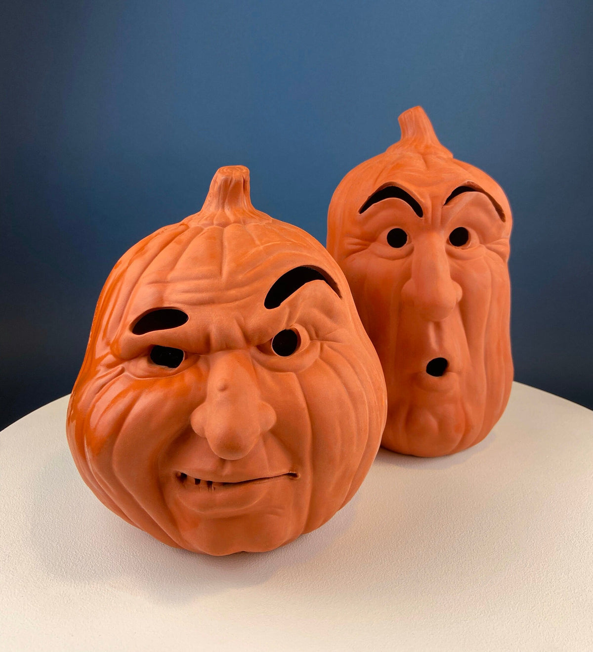 Papier Mache Jack-O-Lantern Basket