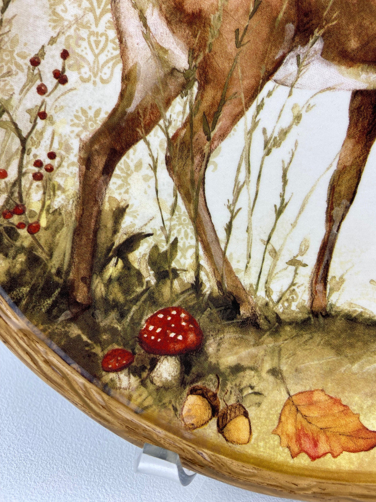 Deer Mom and Fawn Plate