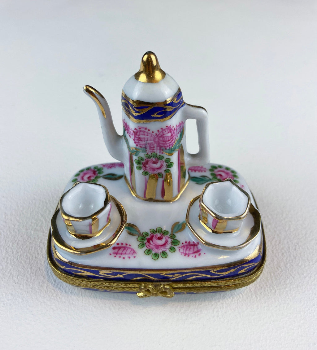 Limoges Tea Time Trinket Box