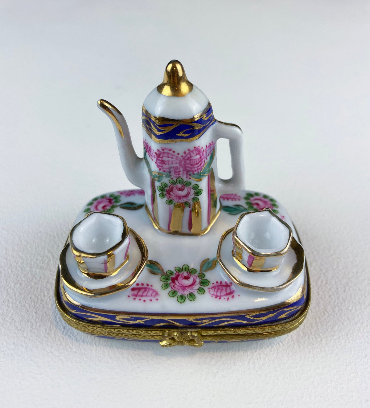 Limoges Tea Time Trinket Box