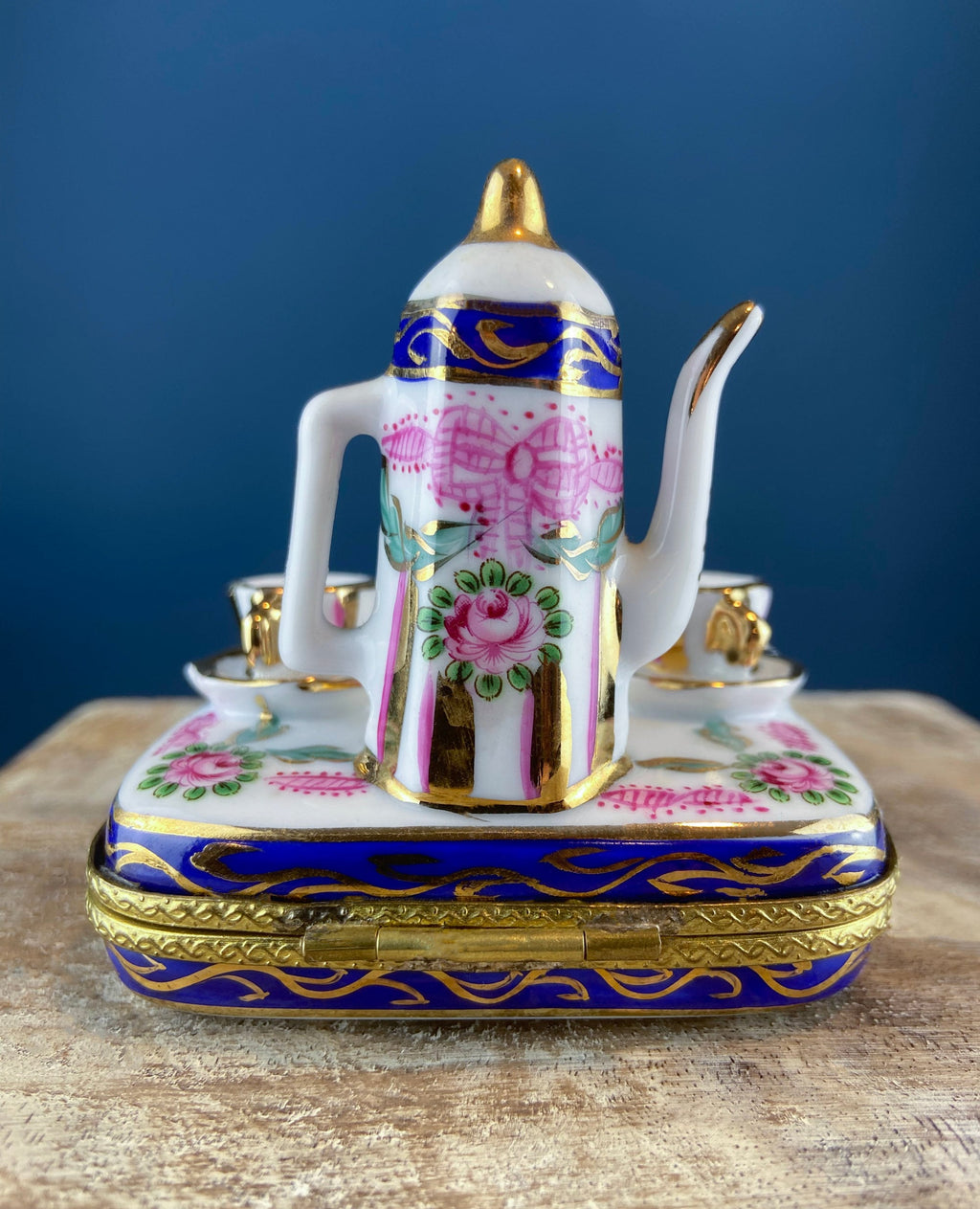 Limoges Tea Time Trinket Box