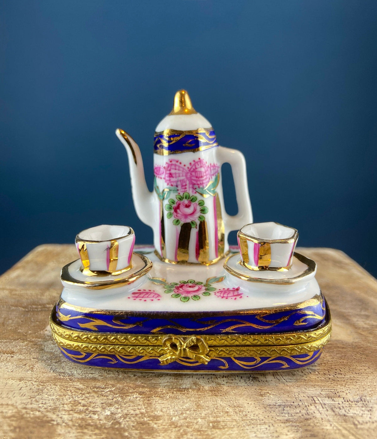 Limoges Tea Time Trinket Box