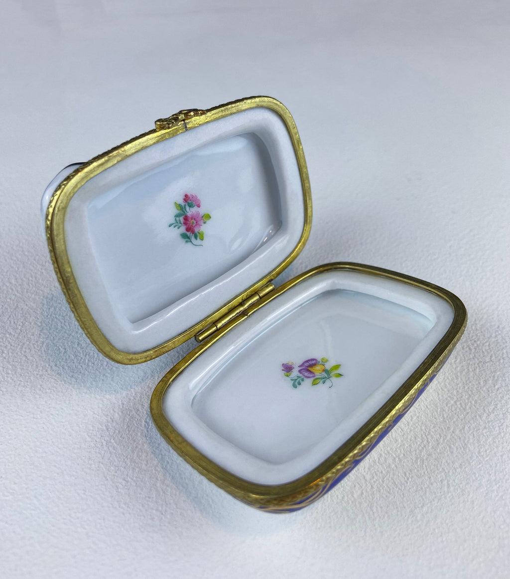 Limoges Tea Time Trinket Box
