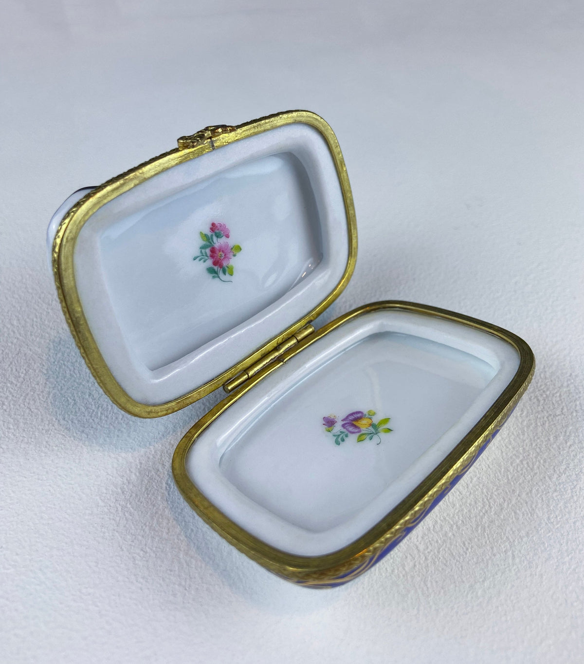 Limoges Tea Time Trinket Box