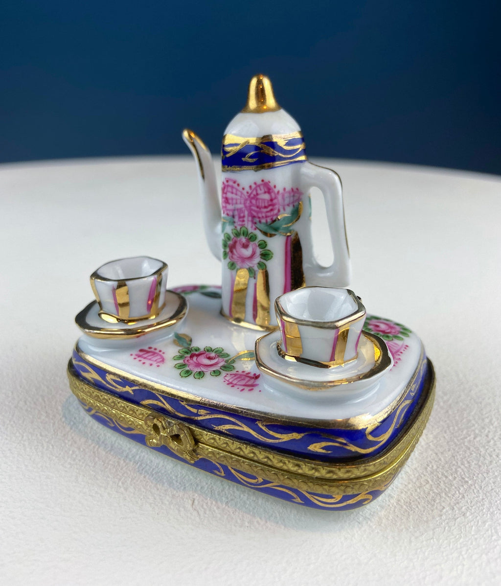 Limoges Tea Time Trinket Box